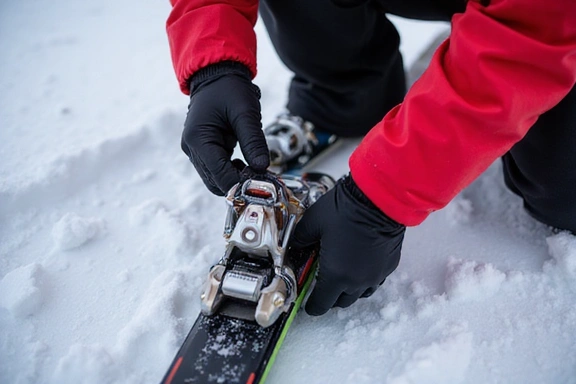 Safety equipment being checked by a guide